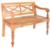 Image de Banc Batavia 98 cm Bois d acajou massif Marron clair