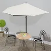 Image de Parasol de balcon avec mât en aluminium Sable 300x155 cm Demi