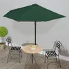 Image de Parasol de balcon avec mât en aluminium Vert 300x155 cm Demi