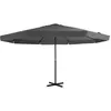 Image de vidaXL Parasol d'Extérieur avec Mât en Aluminium, Pare-soleil de Patio, Abri de Soleil, Parasol de Jardin Terrasse, 500 cm 44474