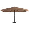 Image de vidaXL Parasol d'Extérieur avec Mât en Aluminium, Pare-soleil de Patio, Abri de Soleil, Parasol de Plage Jardin Terrasse, 44475
