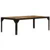 Image de vidaXL Table basse Bois massif de manguier brut et acier 110 cm