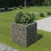 Image de vidaXL Gabion plantenbak verhoogd 90x90x100 cm gegalvaniseerd staal143556