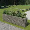 Image de vidaXL Lit surélevé à gabion Acier galvanisé 360x50x100 cm
