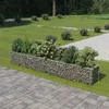 Image de vidaXL Gabion plantenbak verhoogd 360x50x50 cm gegalvaniseerd staal143561