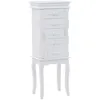 Image de vidaXL Armoire à bijoux sur pieds Blanc