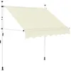 Image de Auvent manuel rétractable 150 cm Crème