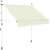 Image de Auvent manuel rétractable 200 cm Crème