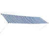 Image de vidaXL Luifel uittrekbaar 400x150 cm blauw en wit143751