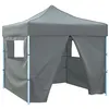 Image de vidaXL Vouwtent pop-up met 4 zijwanden 3x3 m antraciet44964