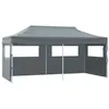 Image de vidaXL Partytent pop-up inklapbaar met zijwanden 3x6 m antraciet 44966