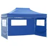 Image de vidaXL Vouwtent met 3 wanden 3x4,5 m blauw44971