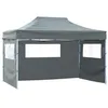 Image de vidaXL Tente Pliable 3 Paroi 431x291x315 cm Anthracite Jardin Terrasse Patio Pavillon 44973