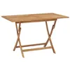 Image de Table a manger fixe sans tiroir vidaxl 4 personnes en bois 120 x 70 cm