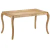Image de vidaXL Eettafel 135x75x76 cm massief mangohout247114