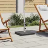 Image de Socle de parasol - vidaXL - 45065 - Granit 28,5 kg - Carré Noir - Dimensions 45x45x5 cm