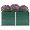 Image de vidaXL Lit surélevé de jardin Acier galvanisé 160x40x77 cm Vert