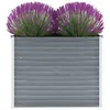Image de Lit surélevé de jardin Acier galvanisé 100x40x77 cm Gris