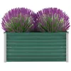 Image de Lit surélevé de jardin Acier galvanisé 100x40x45 cm Vert