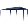 Image de vidaXL Tente de Réception 3x6 m PE Bleu Tonnelle Pavillon Chapiteau de Jardin 45083