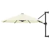 Image de vidaXL Parasol Mural avec Mât Métallique 300 cm Sable Balcon Jardin Terrasse 44863
