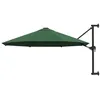 Image de vidaXL Parasol Mural avec Mât Métallique 300 cm Vert Balcon Jardin Terrasse 44864