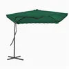 Image de vidaXL Parasol met stalen paal 250x250 cm groen44881