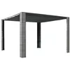 Image de vidaXL Prieel met dak 300x300x200 cm poly rattan grijs en antraciet44818