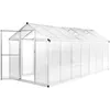 Image de vidaXL Serre Aluminium 421x190x195 cm Serre de Jardin Légume Plante Jardinage 45217