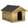 Image de vidaXL Niche de Jardin Toit Ouvrant Poulailler Chenil Bois de Pin Imprégné 45151