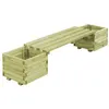 Image de Banc de jardin à jardinières Bois de pin imprégné