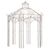 Image de Pavillon de jardin Marron antique 3 m Fer