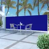 Image de vidaXL Windscherm uittrekbaar 160x500 cm blauw45462