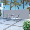 Image de vidaXL Auvent Latéral Rétractable 160x500cm Gris Jardin Balcon Brise-vue Store 45464