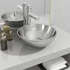 Image de Lavabo 32,5 x 14 cm Céramique Argenté