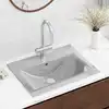 Image de Vidaxl Lavabo Avec Trop-plein, 60 X 46 X 16 Cm, Céramique, Argenté