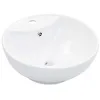 Image de Lavabo avec trop plein 46,5 x 18 cm Céramique Blanc