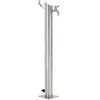 Image de vidaXL Tuinwaterkolom rond 95 cm roestvrij staal45456