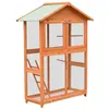 Image de vidaXL Cage à oiseaux Pin massif et bois de sapin 125,5x59,5x164 cm