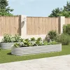Image de Jardinière - vidaXL - 320x80x44 cm - Acier galvanisé - Argenté - Rectangulaire