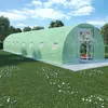 Image de vidaXL Serre 1200x300x200cm Vert Acier Galvanisé Serre de Jardin Abris Légumes 45538