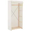 Image de Garde robe Blanc 79 x 40 x 170 cm Tissu