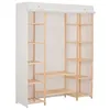 Image de Garde robe Blanc 135 x 40 x 170 cm Tissu