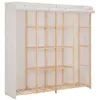 Image de Garde robe Blanc 173x40x170 cm Tissu