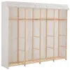 Image de vidaXL Kledingkast 200x40x170 cm stof wit248200
