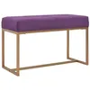 Image de Banc 80 cm Violet Velours