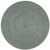 Image de vidaXL Vloerkleed handgemaakt rond 120 cm jute olijfgroen133669