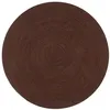 Image de vidaXL Tapis Fait à la Main Jute Rond Moquette Carpette Plancher Coussin de Sol Salon Chambre à Coucher Intérieur Salle de Séjour Maison 90 cm Marron 133671
