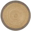 Image de vidaXL Vloerkleed handgemaakt met grijze rand 150 cm jute133676