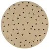 Image de vidaXL Vloerkleed handgemaakt met driehoek print 90 cm jute133689